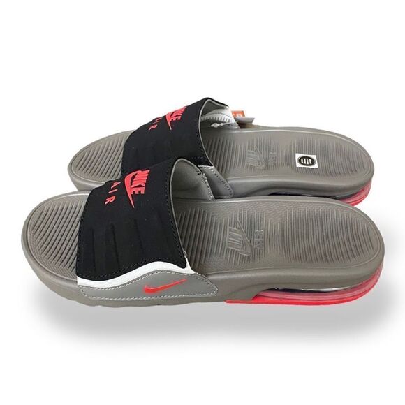 Nike Air Max Camden Slides Sandals Grey Red CZ4665-002 Size 6Y/ Womens 7.5 NWT - Picture 2 of 6